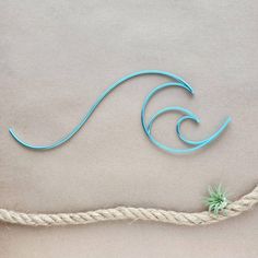 a piece of rope that has been made to look like a wave