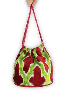 Artemis Design Co. Matilda Velvet Handbag Luxury Handwoven Bags For Gifts, Luxury Woven Bags For Gifts, Red Handwoven Pouch Bag, Traditional Bucket Shopping Bag, Traditional Woven Shopping Bags, Red Handwoven Satchel Bag, Luxury Green Woven Bag, Luxury Woven Green Bag, Red Handwoven Tote Bag