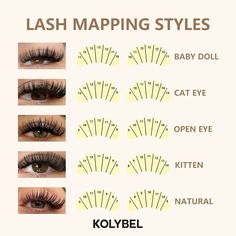 #lashes #lashextensions #volumelashes #eyelashextensions #eyelashes #lashartist  #lashtech #classiclashes #lashlove  #lashesfordays #hybridlashes #eyelash #classiclashes #wispylashes  #mmlashes #premadelashfans #premadefans #easyfan #rapidfans #eyelashextensionsupplies #easyfanlashes #easyvolumelashes #volumelash  #lashmap #lashmapping#kolybellashofficial Lash Extension Length Guide, Russian Lash Extensions Mapping, Lash Extensions With Measurements, Classic Hybrid Volume Lashes Difference, Doll Eyelash Extensions Styles, Lash Chart Styles, Eyelash Extensions Numbers, Lash Map Styles, Types Of Lash Extension Styles Chart