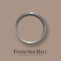 an image of a ring with the words farrow and ball written on it