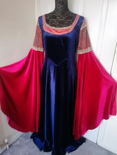 Blood Red Dress, Handfasting Dress, Pagan Handfasting, Elven Dress, Most Beautiful Dresses, Medieval Dress, Autumn Dress, Dress Costume, Blood Red