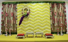 Pellikuthuru Decoration At Home, Pellikuthuru Decoration, Mehendi Decor Ideas, Wedding Carriage, Wedding Hall Decorations, Wedding Stage Decor