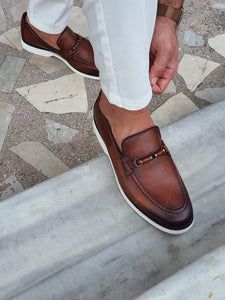 Forenzax Brown Bit Loafers | VICLAN Guys Style, Oxford Shoes Brown, Gifts Box, Brogue Boots, Bit Loafers, Monk Strap Shoes, Casual Leather Shoes, Tan Shoes, Brown Loafers