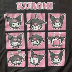 Nwt Kuromi T-Shirt Size Medium Hot Topic Kawaii Pink Top With Screen Print, Pink Kawaii Top With Screen Print, Kawaii Black Top With Character Print, Kawaii Black T-shirt With Screen Print, Kawaii Black T-shirt With Letter Print, Black Kawaii Top With Character Print, Black Cotton Kawaii Top, Kawaii Pink T-shirt With Screen Print, Black Kawaii T-shirt With Character Print