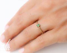 14K solid gold emerald ring is a minimalist piece of emerald jewelry. This unique gemstone ring can also be an engagement ring.... Handmade jewelry; We handmade each piece with care and love ♡ ★ PRODUCT DETAILS; Gemstone Size: 3*5mm oval cut emerald. Material Options: 14K (White Gold - Rose Gold - Yellow Gold) Size Options: All ring sizes ★ HOW TO PLACE YOUR ORDER; Please select your preffered material and size from the menu during check out. ★ PROCESSING & SHIPPING *We ship to worlwide, ple Engagement Ring Gemstone, Gold Emerald Ring, Jewelry Emerald, Natural Emerald Rings, Emerald Ring Gold, Emerald Engagement, Emerald Engagement Ring, Emerald Jewelry, Unique Gemstones