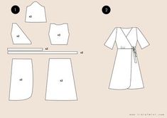 the sewing pattern for this dress is easy to sew