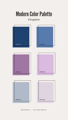 the modern color palette for kingdom