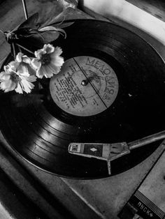 Retro Black And White Aesthetic, Vinyl Records Aesthetic Vintage, Black And White Photo Ideas, Bnw Aesthetic, Records Aesthetic, Black And White Music, Vinyl Turntable, Light Grunge, Black And White Photo Wall