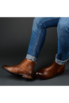 The wide-width Chelsea dress boot by Vance Co.  features premium faux leather uppers that rise to the ankles with subtle top-stitching bordering the stretchy side panels. Mahogany faux woodgrain block heels and outsoles finish the look.Sizing: W=wide width. Brown Plain Toe Chelsea Boots For Fall, Fitted Brown Chelsea Boots With Leather Sole, Fall Chelsea Ankle Boots With Stitched Sole, Brown Chelsea Boots With Leather Sole For Fall, Brown Leather Sole Chelsea Boots Slip-on, Brown Chelsea Boots With Stitched Sole And Plain Toe, Fitted Brown Chelsea Ankle Boots, Fall Chelsea Boots With Stitched Sole And Plain Toe, Brown Slip-on Boots