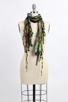 Funky Scarves, Glass Wall Sculpture, Scarf Display, Fiber Art Jewelry, Unique Looks, Nuno Felt Scarf, Woven Scarf, Fabric Scarf, Art Scarves