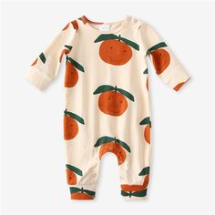 The sweet and simple Cotton Printed Orange Shirt, Romper, Pants, Long Sleeve Coordinating Matching Outfits is an adorable way to have siblings match! The shirt coordinates with the pants to get that cute matching-sibling look for you and your family and for the littleset members of your family there is a romper version. This set is perfect for boys or girls! Cute Orange Cotton Onesie, Playful Orange Cotton Onesie, Playful Cotton Onesie For Fall, Playful Fall Cotton Onesie, Playful Fall Playwear For Babies, Sweet Cotton Onesie For Playtime, Twin Baby Clothes, Shirt Romper, Linen Fashion