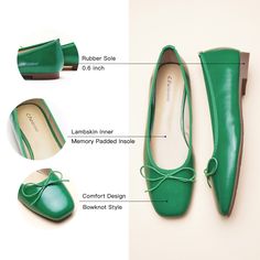 ▼Description Embodying style and practicality, our ballet flats boast a slim bowknot upon the toe and cushioned insole. This combination ensures that you make a fashionable statement and walk with confidence and stability. ◄Details ‧ Upper: Vegan Leather‧ Lining: Soft Lambskin‧ Memory Foam Pad‧ Sole: Rubber‧ Square Toe‧ Slip-on Closure‧ Back Paddles Included‧ Knot DecorationDimensions‧ Heel Height: 1.5 cm & comes with a set of heel grips ◄Size & Fit ‧ True to size ◄Shipping Information Free stan Double Earrings, Heel Grips, Agate Pendant Necklace, Paddles, Agate Pendant, Ballet Flats, Timeless Elegance, Memory Foam, Vegan Leather