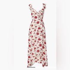 New With Tags! Details A Woven Maxi Dress Featuring An Allover Floral Print, Surplice Neckline, Crisscross Back, Ruffled Trim, Self-Tie Waist Closure, And A Tulip Hem. Content + Care - Shell: 100% Polyester - Lining: 65% Rayon, 35% Polyester - Hand Wash Cold Size + Fit - Measured From A Size Small - Full Length: 54" - Chest: 15" - Waist: 13" Long Black Summer Dress, Flower Sundress, Cami Maxi Dress, Summer Black Dress, Surplice Neckline, Full Length Dress, Strapless Maxi Dress, Floral Print Maxi, Plus Size Maxi Dresses