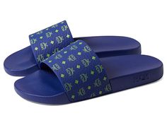 MCM MCM Collection Slide - Men's Shoes : Sodalite Blue : Give that vibrant appearance to your outfit wearing MCM MCM Collection Slide sandals. Synthetic upper and lining. Synthetic insole. Slip-on style. Iconic brand detailing on the strap. Open round toe design. Synthetic outsole. Imported. Measurements: Weight: 7 oz Product measurements were taken using size EU 42 (US Men's 9), width M. Please note that measurements may vary by size. Men Sandals, Gamer Room, Slides Shoes, Us Man, Toe Designs, Mens Sandals, Two Piece Outfit, Slide Sandals, Life Style