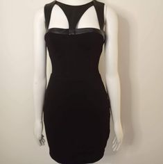 Brand New With Tags. Faux Leather Neckline. Fits Like A Size Small. Pink A Line Dress, Girl Green Dress, Skater Girl Dress, Black Lace Mini Dress, Fitted Mini Dress, Lace Pink Dress, Material Girl, Black Cocktail, Strapless Mini Dress