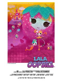 the movie poster for jala oopies with an image of a cartoon character