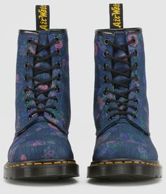 A unique interaction of the classic Dr Martens 1460 boot. Its instantly recognizable DNA looks like this: 8 eyes, classic Dr. Martens Smooth leather, grooved sides, a heel-loop, yellow stitching, and a comfortable, air-cushioned sole. Built on the iconic Dr. Martens air-cushioned sole, which is oil and fat resistant with good abrasion and slip resistance Use Dr. Martens' Wonder Balsam to keep your boots clean, protect the leather, and keep it soft and supple Dr. Martens run true to US size with Blue Boots For Streetwear In Spring, Blue Boots For Spring Streetwear, Vintage Lace-up Boots For Adventure, Blue Dr Martens Boots, Blue Waterproof Lace-up Boots, Blue Leather Ankle Lace-up Boots, Doc Martens Purple Laces, Vintage Bouquet, Boots Uk