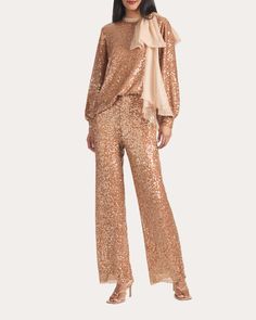 Sachin & Babi Bri Sequin Pants | OLIVELA Creating Clothes, Organza Bow, Sequin Pants, Special Occasion Outfits, Fabric Tape, Sequin Top, Perfect Party, Matching Sets, Pant Jumpsuit