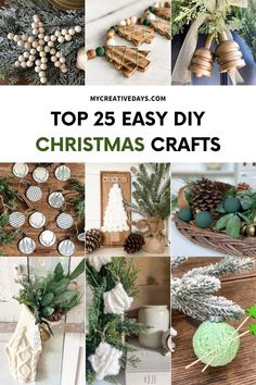 the top 25 easy diy christmas crafts