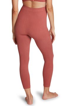 These ultrastretchy, subtly cropped maternity leggings are made to fit over the bump to keep you moving comfortably. Elastic waist 80% viscose, 15% polyamide, 5% elastane Machine wash, line dry Made in Turkey Fitted Seamless Maternity Bottoms, Seamless Fitted Maternity Bottoms, Fitted Maternity Athleisure Activewear, Fitted Maternity Wear Athleisure Activewear, Fitted Athleisure Maternity Activewear, Comfortable Maternity Stretch Activewear, The Bump, Maternity Leggings, Bump