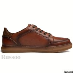 Russoo - Contemporary Mens Casual Shoes: Stylish and Comfortable Sneakers with Non-Slip Soles, Ideal for Outdoor Wear Casual Brown Slip-ons With Contrast Sole, Casual Slip-on Leather Shoes With Vulcanized Sole, Casual Ankle-high Slip-on Sneakers With Rubber Sole, Casual Ankle-high Leather Shoes, Casual Low-top Leather Shoes With Contrast Sole, Casual Slip-on Sneakers With Stitched Sole And Round Toe, Casual Ankle-high Sneakers With Leather Sole, Casual Brown Slip-on Sneakers With Rubber Sole, Brown Ankle-high Sneakers With Rubber Sole