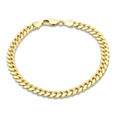 Timeless solid Cuban links entwine together in this dazzling bracelet 18K Yellow GoldCuban linksThe 8.5-inch chain secures with a lobster clasp.5.94mm Link Chain Bracelet, Cuban Link Chain, Cuban Link, Chain Link Bracelet, Link Chain, Link Bracelets, Chain Bracelet, Chain Link, Lobster Clasp