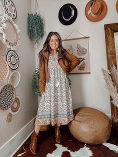 Shop our Influencers' top picks on Amazon Boho Church Outfit, Outfit Ideas Brunch, Style Uggs, Outfit Inspo Comfy, Outfit Ideas Easy, Aesthetic Church, Church Outfit Ideas, Cute Teacher Outfits