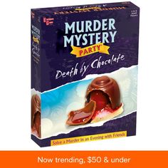 in stock Mystery Party Game, American Chocolate, Chocolate Party, Mystery Games, Mystery Party, Chocolate Maker, Light Snacks, Party In A Box, April 15