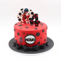 Miraculous Ladybug Cake Marvelous Ladybug Cake, Miraculous Themed Cake, Miraculous Ladybug Theme Cake, Miraculous Bday Cake, Ladybug Themed Cake, Miraculous Ladybug Birthday Cake Ideas, Ladybug Cake Design, Miraculous Ladybug Themed Birthday Party