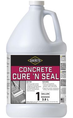 a gallon of cement mix is shown on a white background with the words cement mix accelerator