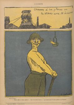 a drawing of a man standing in front of a boat and holding a pole with his hand