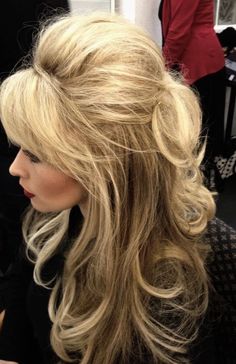 Poofy Hair, 60s Hair, 70s Hair, Long Blonde, فستان سهرة, Long Blonde Hair, Great Hair, Big Hair, Aesthetic Hair