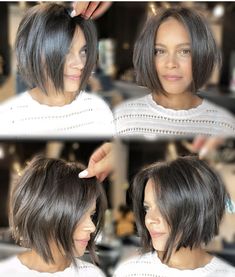 Bob For Round Face Short, Shattered Bob Medium, Thicken Fine Hair, Shaggy Bob Hairstyles, Inverted Bob Haircuts, Chin Length Haircuts, Messy Haircut, Chin Length Bob, Beautiful Human