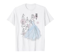 PRICES MAY VARY. Officially Licensed Disney Cinderella Apparel 17PRIN00597A Lightweight, Classic fit, Double-needle sleeve and bottom hem Disney Shirts For Women, Cinderella 1950, Vintage Fashion Sketches, Sketch Poses, Disney Cinderella, 1950 Vintage, Fashion Sketch, Disney Tshirts, Mens Long Sleeve Tee