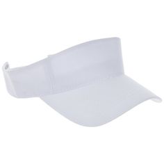 Protect your eyes and face from the sun this spring with simple accessories like our White Sun Visor! This visor boasts a classic shape and is constructed from white fabric. The size can be adjusted with the hook and loop patches in the back to get the perfect fit for you. If you're feeling creative, this hat is also the perfect blank canvas for fabric paint, patches, and more embellishments! Details: 	 Length: 10 1/2" 	 Width: 6" 	 Height: 4" 	 Content: 100% Cotton 	 Care: Spot Clean Only Adjustable Summer Baseball Cap With Uv Protection, Adjustable Fit Baseball Cap With Uv Protection For Summer, Summer Baseball Cap With Uv Protection And Adjustable Fit, Spring Curved Visor With Uv Protection, Summer Baseball Cap With Adjustable Fit And Curved Visor, Spring Adjustable Baseball Cap With Uv Protection, Spring Baseball Cap With Adjustable Visor, Adjustable Visor Baseball Cap For Spring, White Curved Visor Hat For Beach