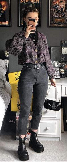 Look 80s, Pastel Outfit, Work Fits, Alt Fashion, Mode Inspo, Alternative Outfits, Goth Outfits