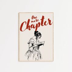 a book with an image of a woman holding a book in her hands and the title, one more is charter