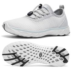 PRICES MAY VARY. From land to water: The xdrain aqua shoes built for ultimate comfort and functionality. Designed to cover all-terrains with Water Friendly features, the no-tie laces and quick dry mesh for comfort wear yield a shoe that's ready for land or water. Water friendly & Ultra drain: An essential sneaker for water aerobics, kayaking, or any water activities, the stylish water shoes build wiith an innovative drainage system and standout support, making it a fan favorite. Superior comfort No Tie Laces, Water Activity, Water Aerobics, Drainage System, Seek Adventure, Aqua Shoes, Water Water, Light Weight Shoes, Comfort Wear