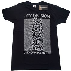 Officially Licensed JOY DIVISION T-Shirt - Perfect for Post-Punk AficionadosElevate your wardrobe with the officially licensed JOY DIVISION T-Shirt, the ultimate addition for any true music fan. This premium apparel is designed for enthusiasts of the post-punk scene and beyond, offering a stylish nod to one of the most influential bands in music history.Features and BenefitsOfficially Licensed: This t-shirt is 100% officially licensed merchandise, ensuring authenticity and quality.Premium Fabric Joy Division Shirt, Joy Division Unknown Pleasures, Unknown Pleasures, Joy Division, Matching Tees, Wu Tang, Ozzy Osbourne, Short Styles, Black Sabbath