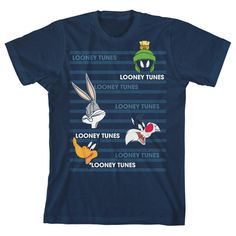 a t - shirt with bugs, looney tunes and loony tunes on it