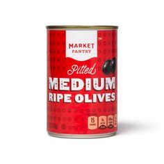 a can of canned medium ripe olives