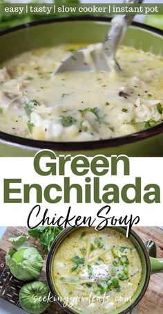 green enchilada chicken soup with broccoli and cheese