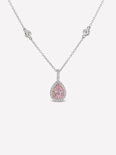 Fancy Purplish Pink Diamond Pear Shape Drop Necklace - Pink Diamonds, J FINE - J Fine, necklace - Pink Diamond Jewelry, fancy-purplish-pink-diamond-pear-shape-drop-necklace-by-j-fine - Argyle Pink Diamond Pendant Necklace, Hp Outfit, Pink Diamond Wallpaper, Pink Diamond Necklace, Diamonds By The Yard, Pink Diamond Jewelry, Luxury Diamond Jewelry, Diamond Drop Necklace, Argyle Diamonds