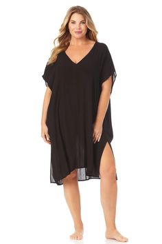 Women's Easy Tunic Swimsuit Cover Up - Anne Cole Plus Plus Size Cover Up, Easy Tunic, Beach Wardrobe, Plus Size One Piece, Plus Size Swim, Bathing Suit Covers, Bathing Suit Cover Up, Swim Suits, High Waist Bottoms