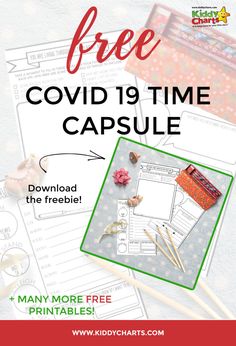 the free covidd 19 time capsule for kids to practice their handwriting and writing skills