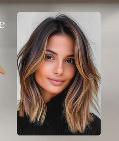 Andi Dorfman Hair, Best Hairstyle For Heart Shaped Face, Fall Hair For Light Brown Hair, Short Hair Highlights Dark Hair, Light Brown Bob Haircut, Womens Medium Length Haircut, Best Haircut For Chubby Face, Balyage Hair, Collarbone Length Hair