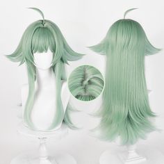 Honkai Star Rail Huohuo Green Cosplay Wig ON1306 Unleash your kawaii cosplay fantasies with our Honkai Star Rail Huohuo Green Cosplay Wig! This vibrant wig features a stunning shade of green, reminiscent of lush meadows and magical forests. Get ready to turn heads and steal the show at cosplay events and themed parties! 💫 Key Features: 🌸 Striking green color to create an enchanting and captivating appearance 🎀 Made from high-quality synthetic fibers for a soft and natural feel ✨ Heat-resistant material allows for versatile styling options 🌟 Adjustable straps for a secure fit and effortless customization 💖 Perfect for kawaii cosplay, anime conventions, and themed events Step into the world of kawaii cosplay with the Honkai Star Rail Huohuo Wig. Whether you're channeling your favorite c Gothic Harajuku Fashion, Green Cosplay, Funky Hats, Anime Lingerie, Kawaii Phone, Cosplay Kawaii, Anime Wigs, Green Wig, Cosplay Hair