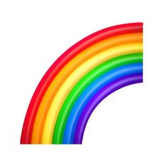 a rainbow shaped object is shown on a white background