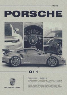 Porsche Wall Poster, Porche Posters, Porsche 911turbo S Wallpaper, Porsche Posters Vintage, Vintage Design Poster, Porche Vintage, Posters Black And White, Porsche Aesthetic, Porsche Wallpaper