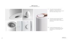 an advertisement for the new air purifiction system, with images of different parts